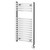 Columbus Chrome 800mm x 500mm Curved Digital Thermostatic Electric Heated Towel Rail Right Hand View