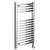 Columbus Chrome 800mm x 500mm Curved Digital Thermostatic Electric Heated Towel Rail Left Hand View