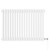 Colosseum White 600mm x 821mm Horizontal Digital Thermostatic Electric Triple Column Radiator Front View
