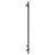 Pizarro Colore Matt Black 1600mm x 500mm Straight Digital Thermostatic Electric Heated Towel Rail View from Side