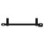 Pizarro Colore Matt Black 1600mm x 500mm Straight Digital Thermostatic Electric Heated Towel Rail View from Top