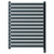 Empire Anthracite 756mm x 600mm Vertical Electric Single Panel Radiator Front View