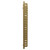 Empire Colore Brushed Brass 1068mm x 600mm Vertical Electric Single Panel Radiator View from Side