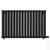 Boone Colore Matt Black 600mm x 960mm Horizontal Electric Double Panel Radiator View from Front