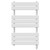 Amaldi White 800mm x 500mm Straight Electric Heated Towel Rail View from Front