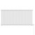 Sinclair White 600mm x 1195mm Horizontal Single Panel Electric Radiator View from Front