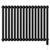 Sinclair Colore Matt Black 600mm x 795mm Horizontal Single Panel Electric Radiator View from Front