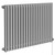 Sinclair Chrome 600mm x 995mm Horizontal Single Panel Electric Radiator Left Hand View
