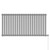Sinclair Chrome 600mm x 1195mm Horizontal Single Panel Electric Radiator View from Front