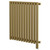 Sinclair Colore Brushed Brass 600mm x 595mm Horizontal Single Panel Electric Radiator Right Hand View