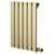 Hudson Colore Brushed Brass 600mm x 452mm Horizontal Electric Single Panel Radiator Right Hand View