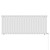 Hudson White 600mm x 1440mm Horizontal Electric Single Panel Radiator View from Front