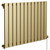 Hudson Colore Brushed Brass 600mm x 908mm Horizontal Electric Single Panel Radiator Left Hand View