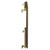 Hudson Colore Brushed Brass 600mm x 908mm Horizontal Electric Single Panel Radiator Side View