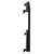 Hudson Colore Matt Black 600mm x 908mm Horizontal Electric Single Panel Radiator Side View
