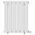 Hudson White 600mm x 452mm Horizontal Electric Double Panel Radiator View from Front