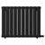 Hudson Colore Matt Black 600mm x 756mm Horizontal Electric Double Panel Radiator View from Front