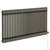 Colosseum Raw Metal 600mm x 1340mm Horizontal Electric Double Column Radiator Left Hand View