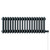 Colosseum Anthracite 300mm x 812mm Horizontal Electric Quadruple Column Radiator View from Front