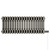 Colosseum Raw Metal 300mm x 812mm Horizontal Electric Quadruple Column Radiator View from Front