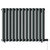 Boone Anthracite 600mm x 780mm Horizontal Electric Double Panel Radiator View from Front