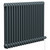 Colosseum Anthracite 600mm x 812mm Horizontal Electric Double Column Radiator Left Hand View