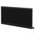Colosseum Colore Matt Black 600mm x 1340mm Horizontal Electric Double Column Radiator Right Hand View