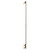 Hudson Colore Brushed Brass 1800mm x 376mm Vertical Single Panel Radiator View from Side