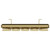Hudson Colore Brushed Brass 1800mm x 376mm Vertical Single Panel Radiator View from Top