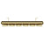 Hudson Colore Brushed Brass 1800mm x 452mm Vertical Single Panel Radiator View from Top