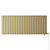 Hudson Colore Brushed Brass 600mm x 1440mm Horizontal Electric Single Panel Radiator View from Front