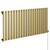 Hudson Colore Brushed Brass 600mm x 1440mm Horizontal Electric Single Panel Radiator Left Hand View