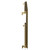 Hudson Colore Brushed Brass 600mm x 1440mm Horizontal Electric Single Panel Radiator Side View