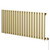 Hudson Colore Brushed Brass 600mm x 1440mm Horizontal Digital Thermostatic Electric Single Panel Radiator Right Hand View