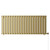 Hudson Colore Brushed Brass 600mm x 1440mm Horizontal Digital Thermostatic Electric Single Panel Radiator View from Front