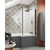 Nuie Pacific Brushed Pewter 815mm L Shaped Shower Bath Screen with Fixed Return - NSBS27 Lifestyle View