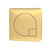 Nuie Brushed Brass Square Dual Flush Push Button - MDPB03 Main Image