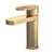 Nuie Cyprus Brushed Brass Mono Basin Mixer Tap with Push Button Waste - BIN805F Main Image
