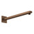Nuie Brushed Bronze Small Rectangular Shower Arm - ARM1513 Main Image thumbnail