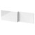 Nuie Gloss White 1700mm Waterproof Square Shower Bath Front Panel - NMP135W Main Image