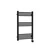 Nuie 800mm x 500mm Matt Black Round Bar Electric Heated Towel Rail - MTY459 Main Image thumbnail