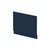 Nuie Satin Midnight Blue 750mm Bath End Panel with Plinth - BPR2912 Main Image thumbnail