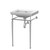 Nuie Carlton 500mm Fireclay Basin with Chrome Wash Stand - CLB512 Main Image