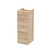 Hudson Reed Fusion Bleached Oak Woodgrain 300mm Floor Standing 4 Drawer Storage Unit - OFF3032 Main Image