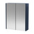 Hudson Reed Juno Satin Midnight Blue 600mm 2 Door Mirrored Cabinet - NPF2917 Main Image thumbnail