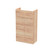 Hudson Reed Fusion Compact Bleached Oak Woodgrain 500mm Floor Standing 2 Door Vanity Unit - OFF3005 Main Image