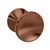 Nuie Brushed Bronze 30mm Indented Round Knob Furniture Handle - H1513 Main Image thumbnail