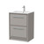Hudson Reed Lille Matt Pebble Grey 600mm 2 Drawer Vanity Unit and Minimalist Basin - LIL3233C Main Image