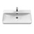 Nuie Lunar Satin Grey 800mm Wall Hung Single Drawer Vanity Unit and Thin Edge Ceramic Basin - LUN206B Second View