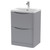 Nuie Lunar Satin Grey 600mm 2 Drawer Vanity Unit and Thin Edge Ceramic Basin - LUN201B Main Image
